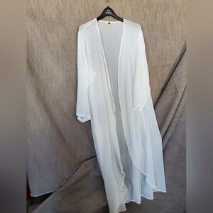 Elegant White Sheer 5x Cover-up